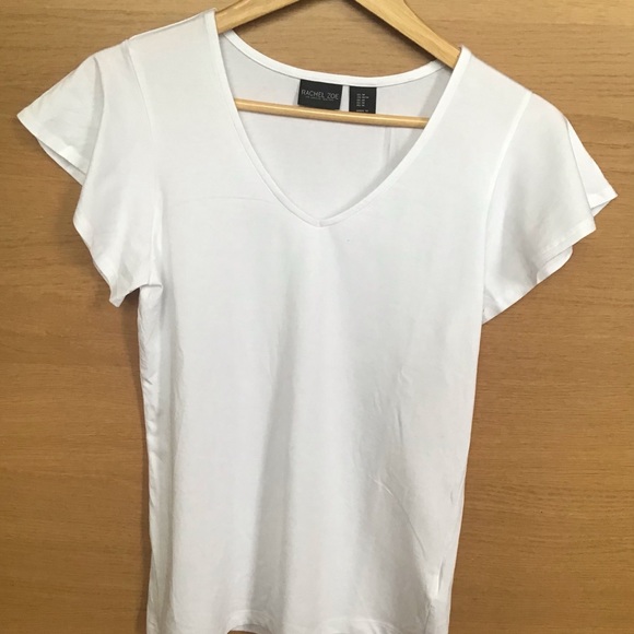 White Rachel Zoe Flowy Shirt with L.O.G.G. Wide Legged Jean Pants - Picture 4 of 9